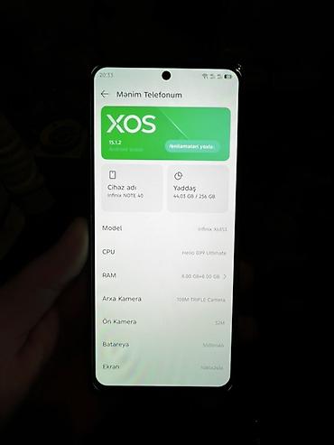 Infinix: Infinix Note 40, 256 GB, rəng - Qızılı, Sensor — 2