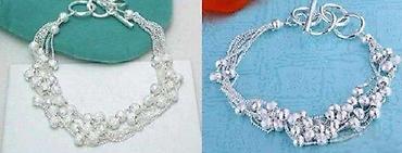 prstenje swarovski: Srebrna narukvica 925 – višeslojni dizajn sa kuglicama - Materijal — 4