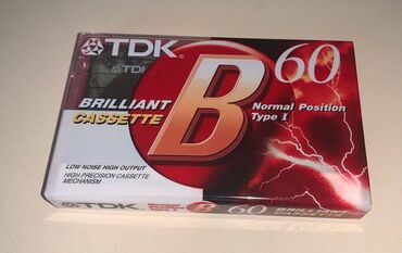 kasetler: Audio kompakt kasset Raks-ED-X - 60 TDK B-60 / B-90 Brilliant cassette