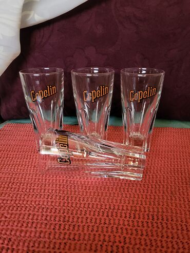 Čaše: Case nove,vintaz Cepelin italijanske. Case komada 4 u ceni. puno — 3
