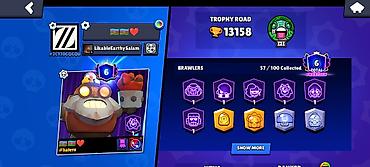 Digər: Brawl Stars oyun hesabı - Kupa: 13,158 - Profil nişanı: Green Meg — 3