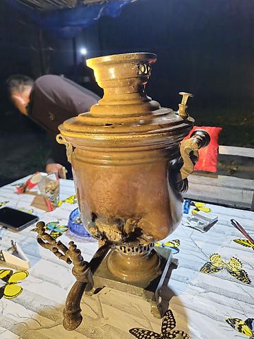 samovar 1870: Qədim samovar, 1889 il, Mis, Vəziyyəti: Qeyri-qənaətbəxş — 4