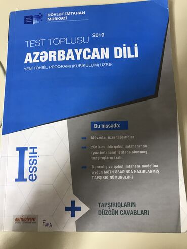 test toplusu: Azerbaycan dili test toplusu 1ci hisse,ideal veziyetde