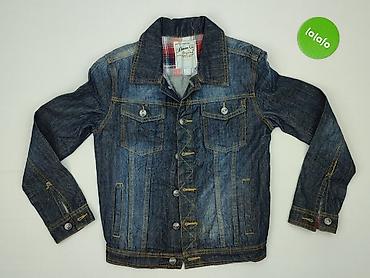 bluzki oversize: Dziecięca kurtka jeansowa, 11 lat, 152-158 cm, DenimCo, stan - Bardzo dobry — 2