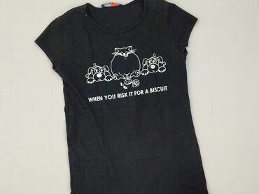 bluzki basic z dekoltem v: FB Sister, T-shirt damski, rozmiar XS