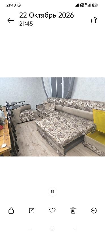 диван барокко: Прямой диван, Б/у — 4