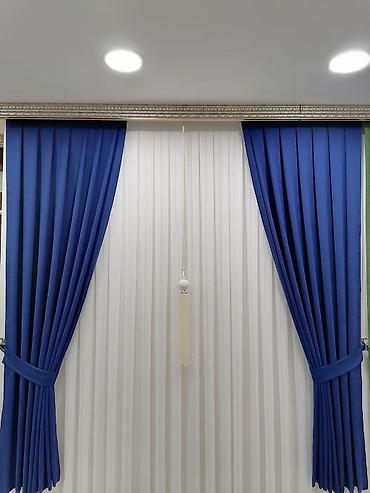 qapi ve pencere: İkiqat pərdə dəsti – klassik plisəli qalın pərdə + ağ tüllə kombinə - — 7