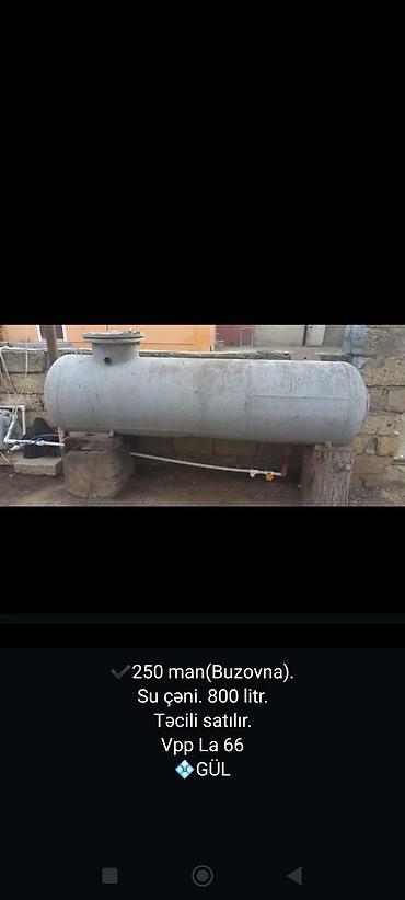 Baklar və çənlər: 800 litrlik su çəni - Tutumu: 800 litr - Material: metal korpus — 1