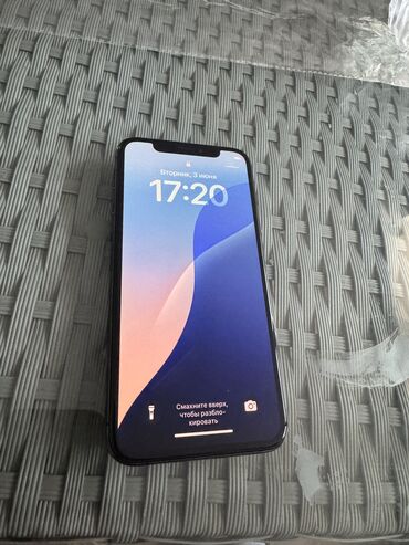 12 про макс цена бишкек бу: IPhone Xs, Колдонулган, 64 ГБ, Space Gray, 80 %