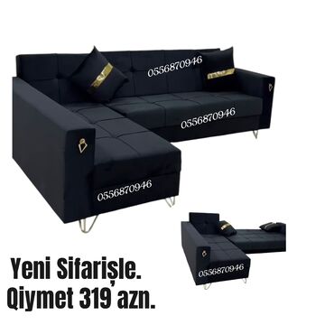 Kreslolar: Künc divan, Yeni, Açılan, Bazalı, Vеlur parça, Şəhərdaxili pulsuz çatdırılma
