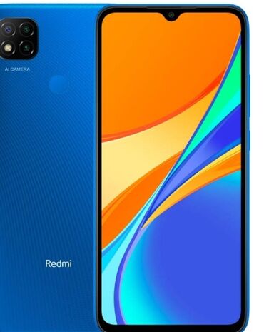 ssd hard disk: Redmi 9C, 64 ГБ, цвет - Синий, Отпечаток пальца, Две SIM карты, Face ID