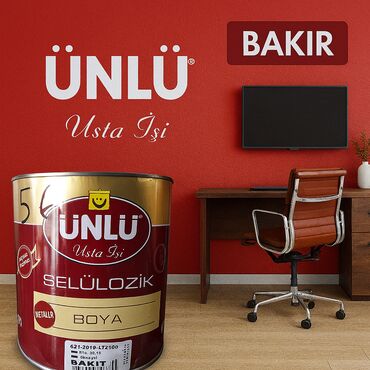 material: Boya rəng - Qırmızı