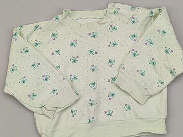 zielona bluzka z długim rękawem: Sweatshirt, 3-6 months, condition - Fair