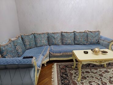 Haima: Künc divan, İşlənmiş, Açılmayan, Bazasız, Vеlur parça, Çatdırılma yoxdur