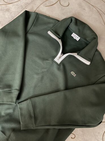 полузамок lacoste: Кофта, С молнией на воротнике, Осень-весна, Италия, One size