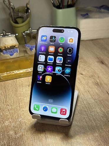 iphone 14 pro max barter: IPhone 14 Pro Max, 256 GB, Qara, Simsiz şarj, Face ID — 10