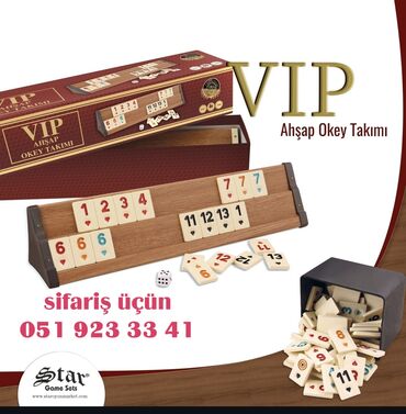 Digər idman və istirahət malları: Star VIP Okey dəsti satışda! Ən yüksək keyfiyyətli VIP okey dəsti — 4