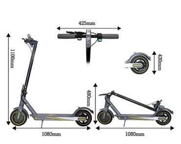 crolan 26: Yeni Elektrik samokat 8", 351 - 500 Vt, 26 - 35 km/s, Pulsuz çatdırılma