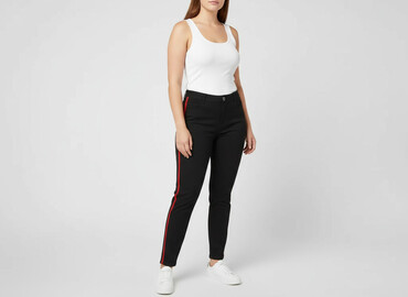bershka marynarka damska: Bershka, Spodnie materiałowe damskie, rozmiar XL