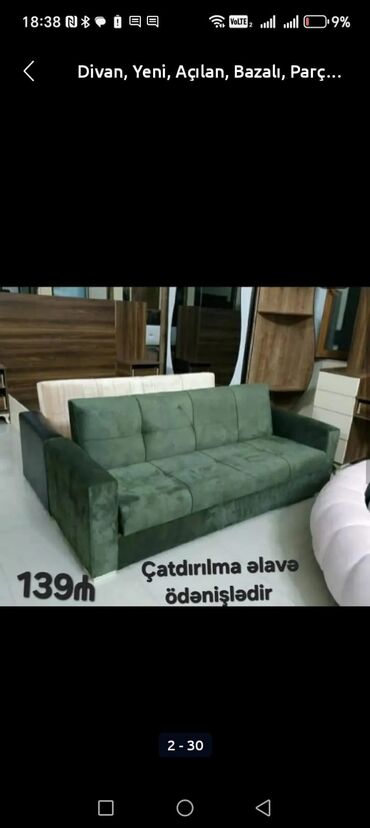 Divanlar: Divan, Açılan, Bazalı, Parça, Ödənişli çatdırılma — 2