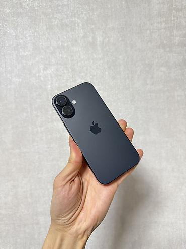 Apple iPhone: IPhone 16, Б/у, 128 ГБ, Jet Black, 99 % — 3