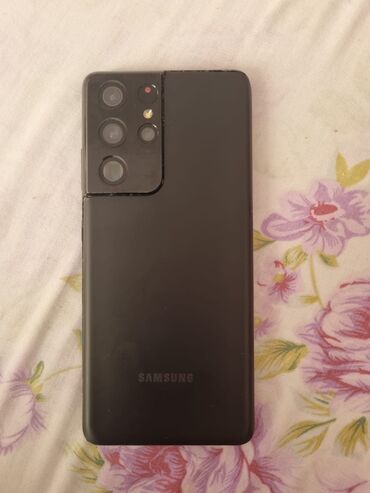 internet ucun nomreler: Samsung Galaxy S21 Ultra 5G, 128 GB, rəng - Qara, Barmaq izi, Simsiz şarj, İki sim kartlı