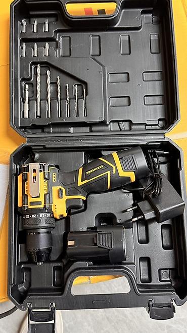 Электроинструменты: Аккумуляторная дрель-шуруповёрт ROLF TOP-24V (Brushless) в чемодане — 1