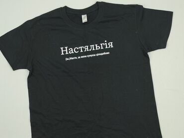 t shirty damskie oversize czarne: T-shirt, M, stan - Bardzo dobry