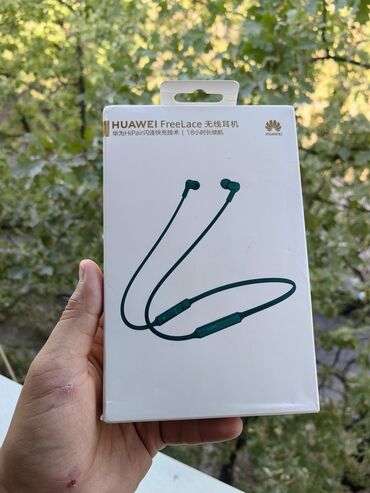 наушники ош: Срочно продаю блютуз наушники Huawei FreeLace В темно зелёном цвете