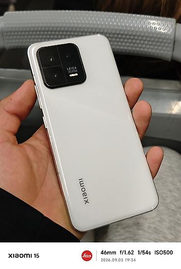 goggle pixel: Xiaomi, 13, Б/у, 256 ГБ, цвет - Белый, 2 SIM — 1