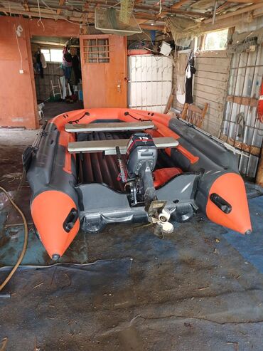 Motobloklar: Şişmə motorlu qayıq – narıncı rəng, yüksək daşıma qabiliyyətli PVC — 6