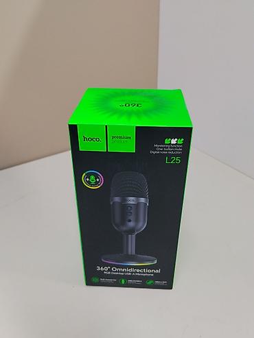 Микрофондор: HOCO L25 — настольный USB‑A микрофон с круговой (360°) диаграммой — 1
