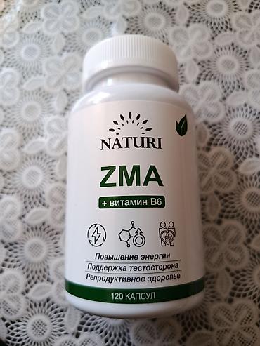 Məhsul: Naturi ZMA + Vitamin B6 Forması: 120 kapsul Tərkib konsepti