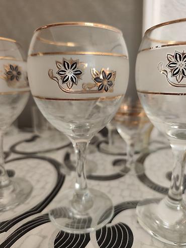 xrustal stekan: Paşabahçe “D. İstanbul Kristal” kəsimli şüşə dəsti - Material: qalın — 5