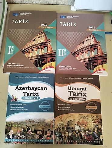 Tarix fənni üzrə hazırlıq üçün 4 kitabdan ibarət vəsait toplusu