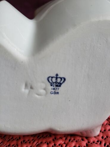 Stare vaze i dekor: Svecnjak nov iz 1951 do 1974g. Lippelsdort porcelan Nemacka — 3