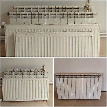4 eded radiator. 2 eded 10 ve 12 seksiyali qiymet birge 150 man. 2eded