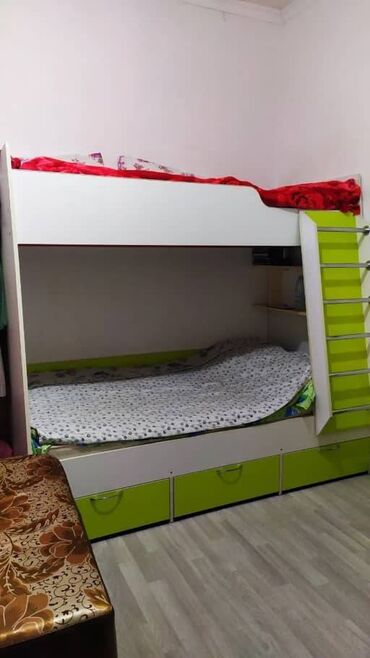 кровать двуспалка: Кровать двухярусная гарантированного качества бу . Высота 170 см