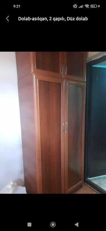 Мебель для дома: Шкаф-вешалка, Б/у, 2 двери, Прямой шкаф
