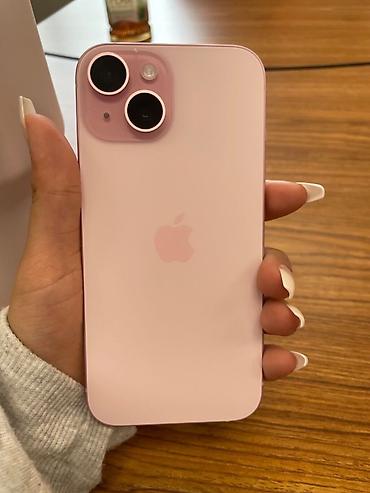 IPhone 15, 128 GB, Çəhrayı, Simsiz şarj, Face ID, Sənədlərlə