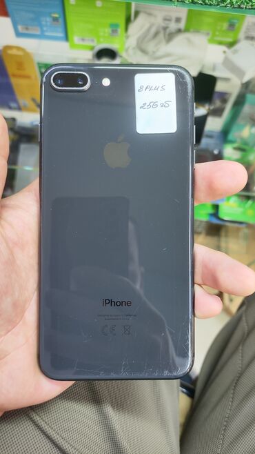 макбук эйр м1 в рассрочку: IPhone 8 Plus, Колдонулган, 256 ГБ, Кара, Коргоочу айнек, Каптама, 100 %