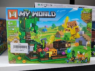 Modeling Clay: Конструктор в стиле Minecraft — набор Farm Defense Cannon, модель — 1