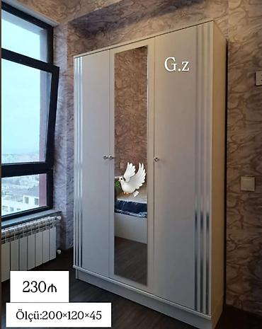 Yeni, 3 qapılı, Güzgülü, Ağ, Açılan, Düz dolab lalafo.az -da Yeni, 3 qapılı, Güzgülü, Ağ, Açılan, Düz dolab
