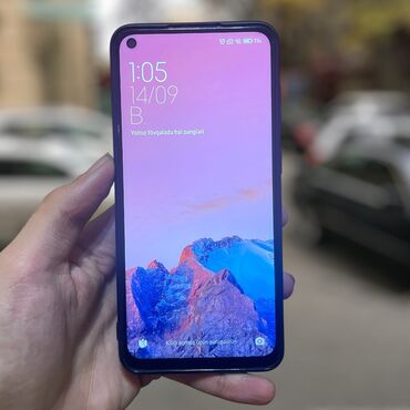 Adapterlər: Redmi Note 9, 64 GB, rəng - Mavi, Düyməli, Sensor, Barmaq izi