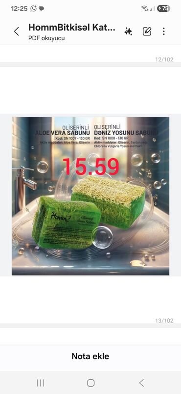 акция let's go 2021: Homm Bitkisel Sabunlar – qliserinli formul - Aloe Vera Sabunu -