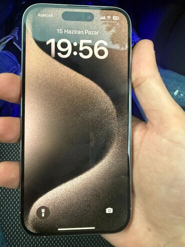 кнопочный телефон apple: IPhone 15 Pro, 128 GB, Natural Titanium, Zəmanət, Kredit, Qırıq