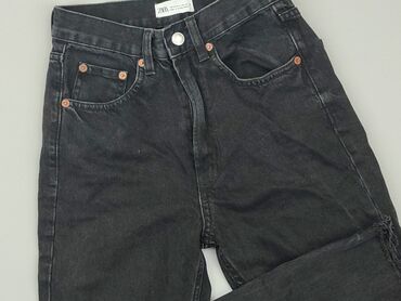 srebrne spódnice zara: Jeans, Zara, XS (EU 34), condition - Very good