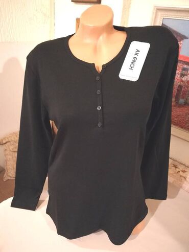 Bluze: XL (EU 42), Pamuk, Jednobojni, bоја - Zelena — 4