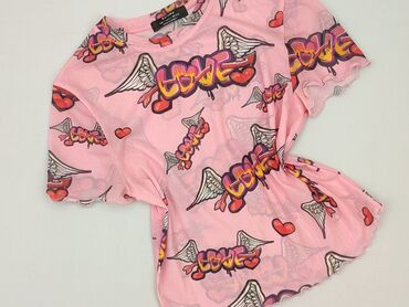 czarne t shirty oversize z nadrukiem: Bershka, Футболка жіноча, розмір S