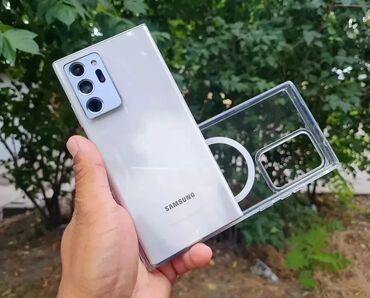 нот самсунг: Samsung Galaxy Note 20 Ultra, Колдонулган, 512 ГБ, түсү - Саргыч боз, 2 SIM, eSIM